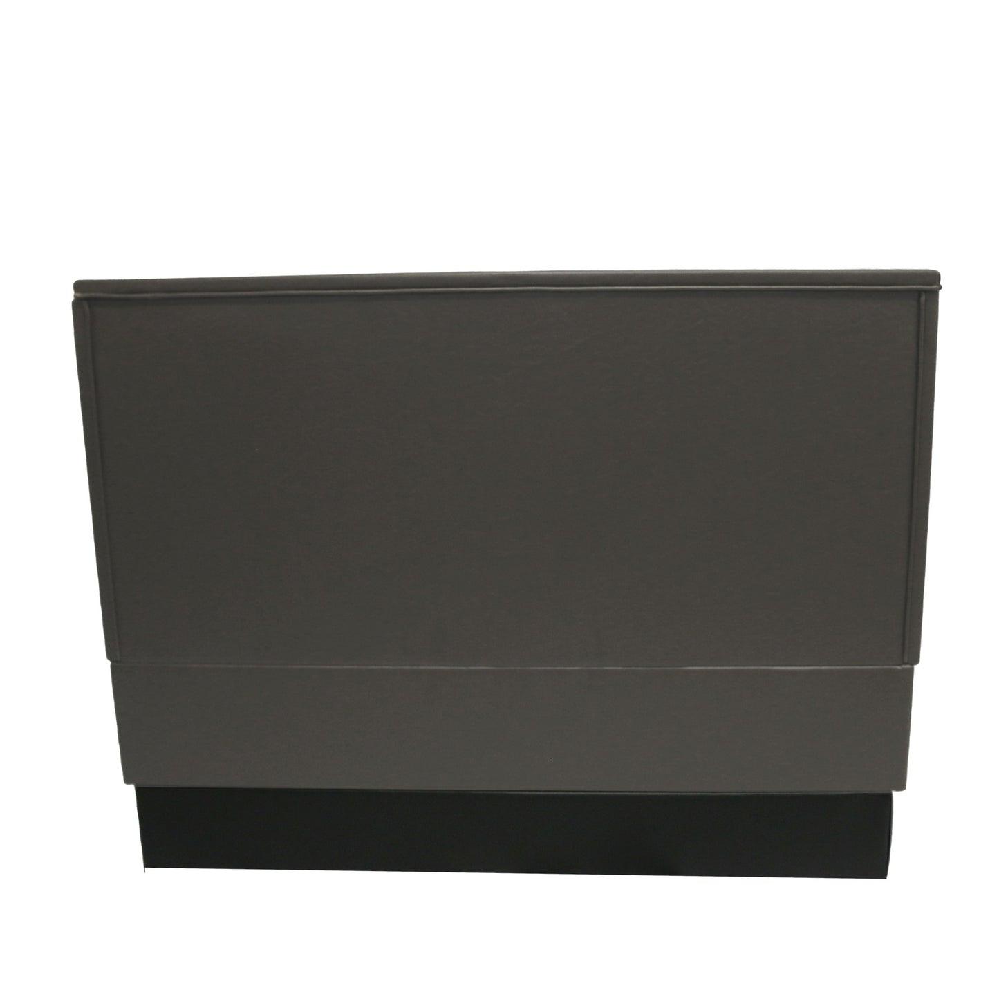 Back of Single booth in the color flint