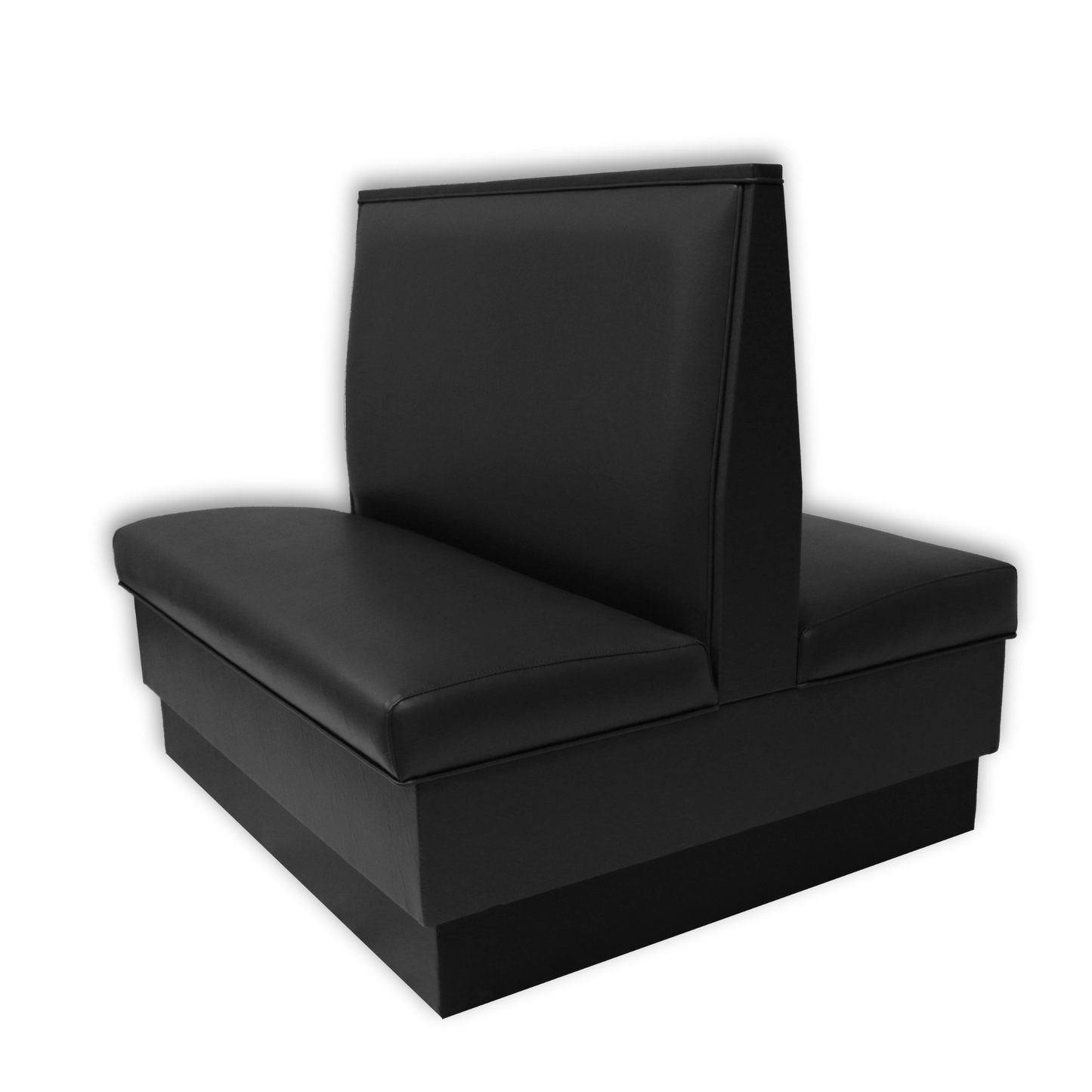 Black double booth