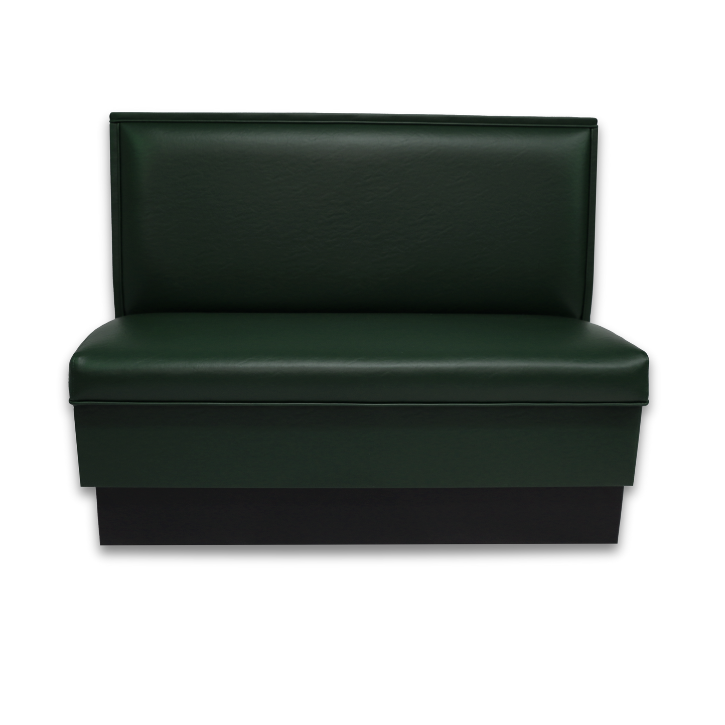 Green single booth with kick base