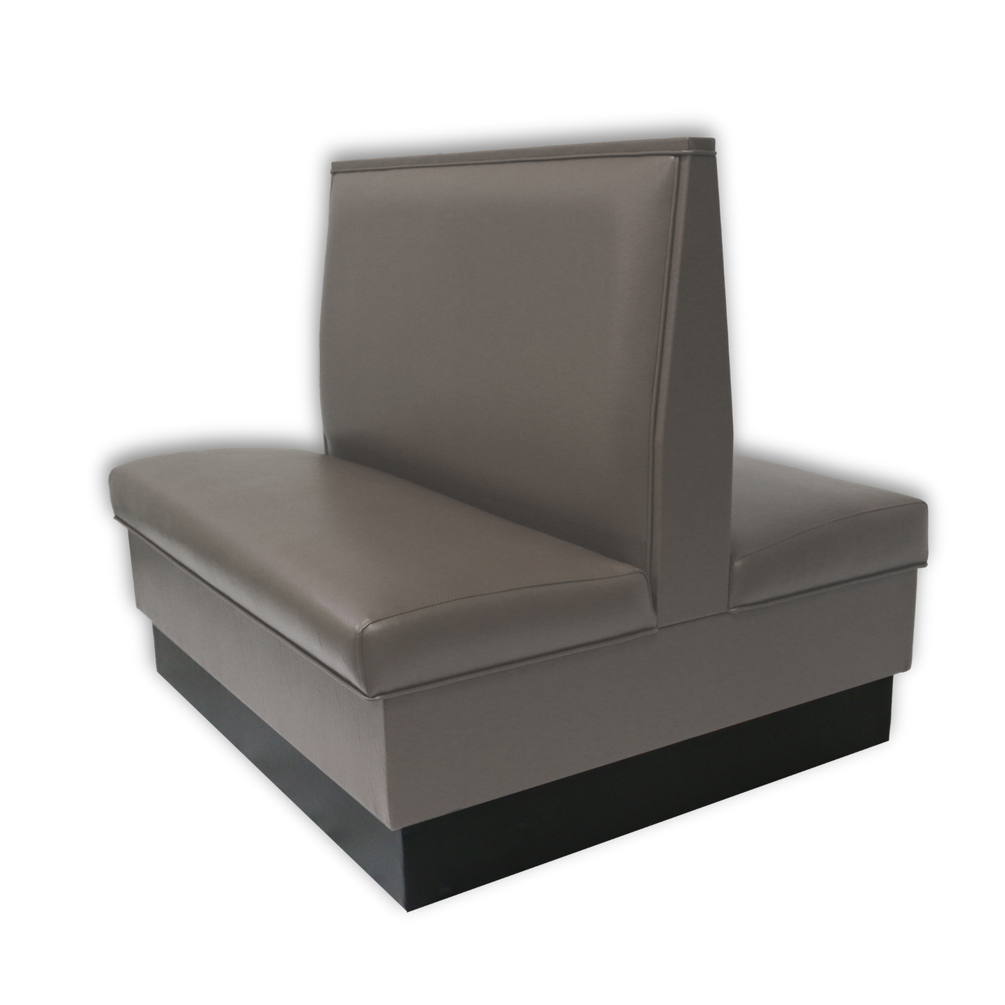 Grey double booth with kickbase