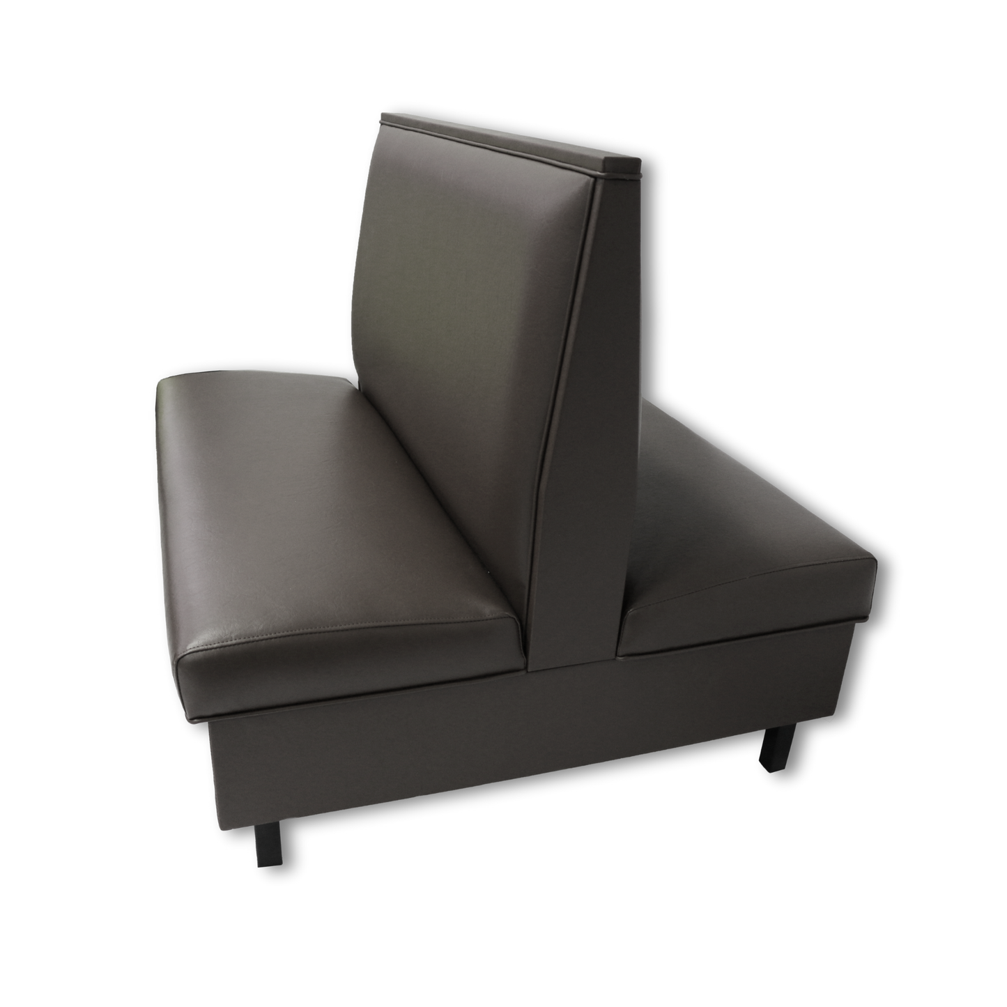 Grey double metal legged booth